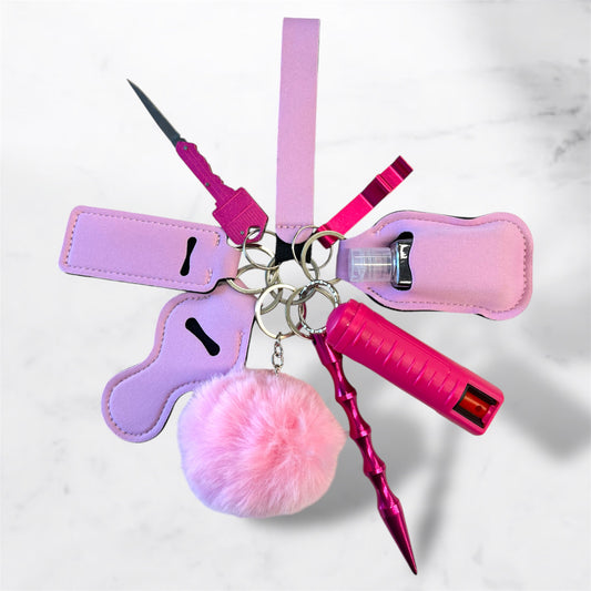 All Pink Self Defense Keychain