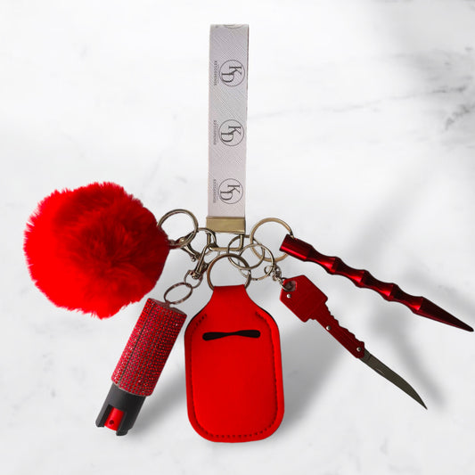 Red KD Self Defense Keychain